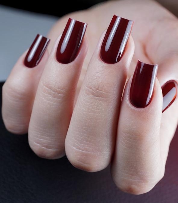 Unhas vinho longas
