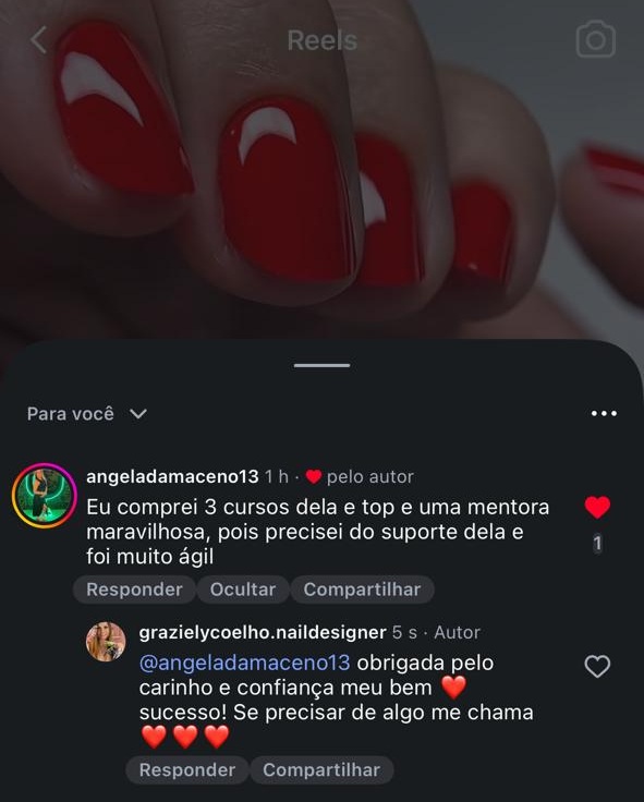 Depoimento de aluna