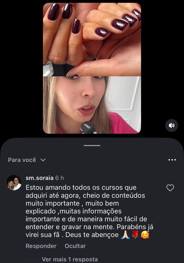 Depoimento de aluna