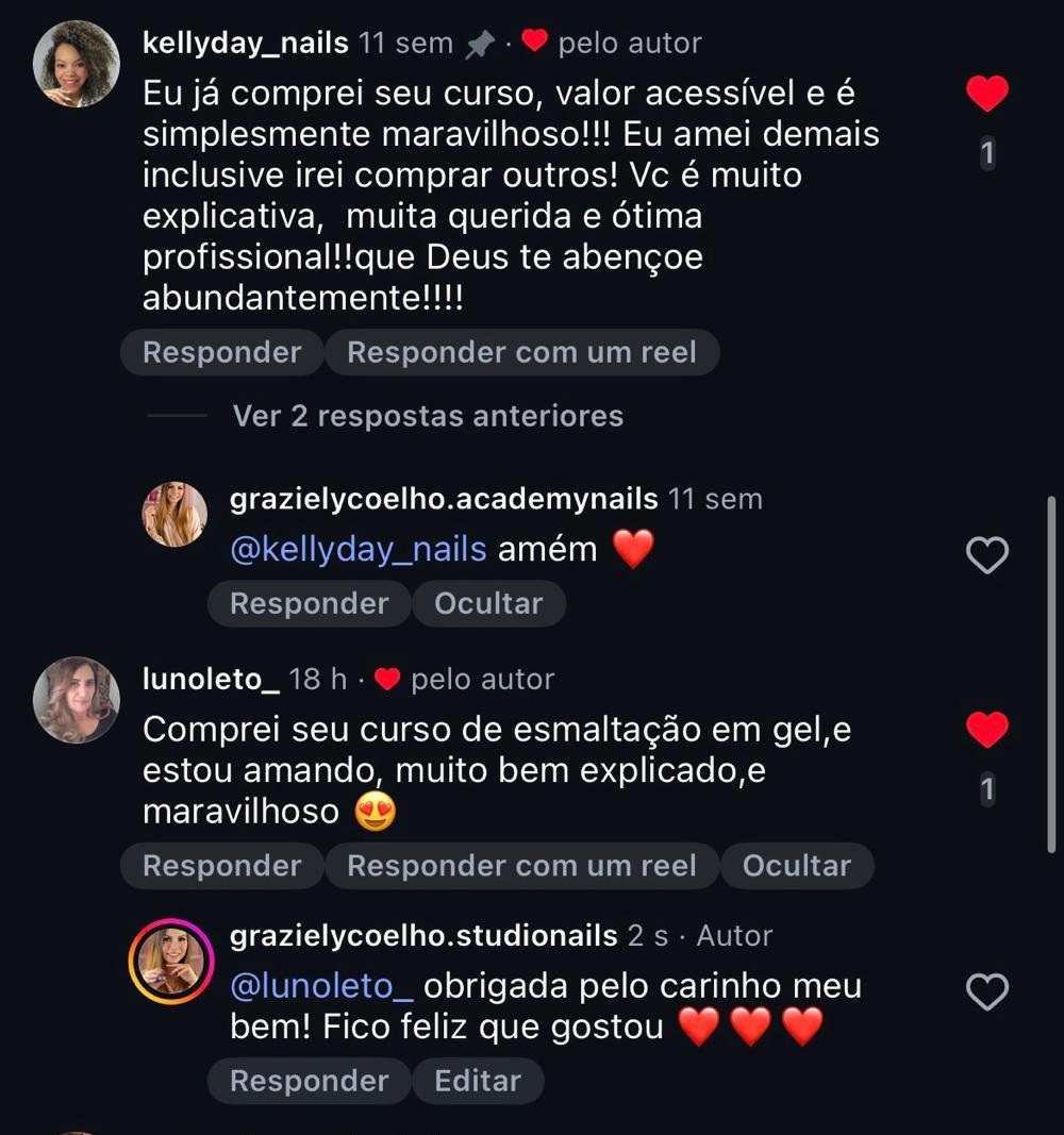 Depoimento de aluna
