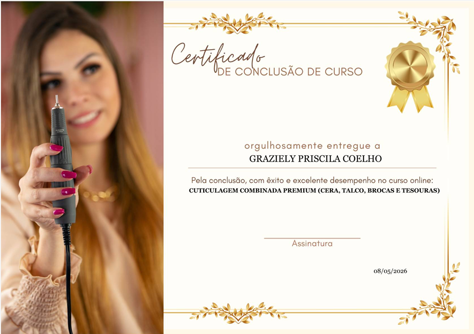 Certificado de conclusão do curso